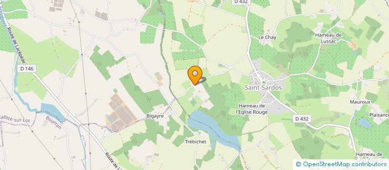 localisation de l'entreprise SCI PEYREDIEU  SAINT-SARDOS