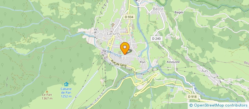 localisation de l'entreprise SCI PEYREGET  LARUNS