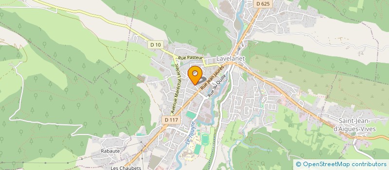 localisation de l'entreprise SCI PEYREGUIL à LAVELANET