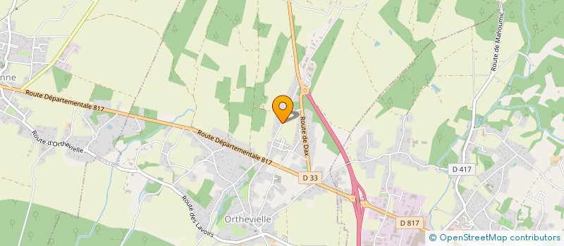 localisation de l'entreprise SCI PEYRELAND  ORTHEVIELLE