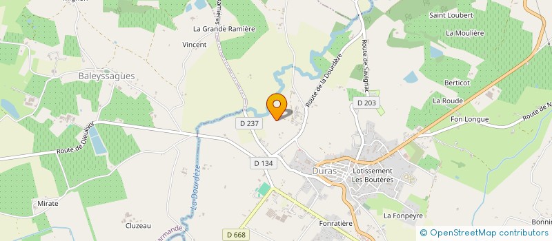 localisation de l'entreprise SCI PEYREMAIL JPM  DURAS