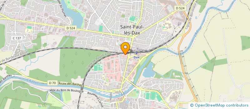 localisation de l'entreprise SCI PEYRES  DAX