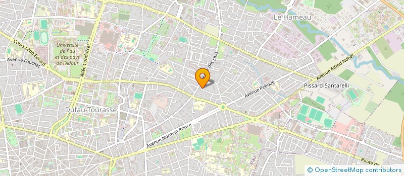localisation de l'entreprise SCI PEYRIGA à PAU