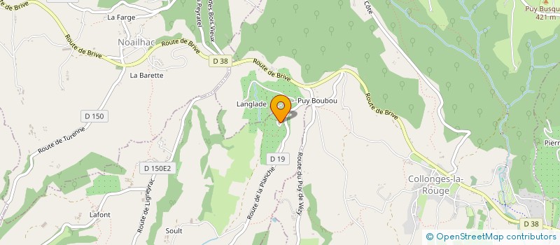 localisation de l'entreprise SCI PEYRIGNAC  LIGNEYRAC