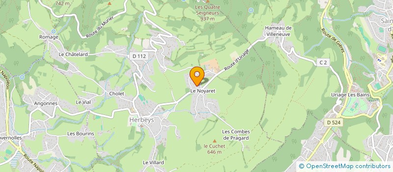 localisation de l'entreprise SCI PEYRIN M.C.  HERBEYS