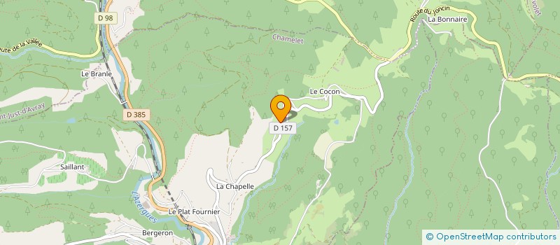 localisation de l'entreprise SCI PEYROCHE  CHAMELET