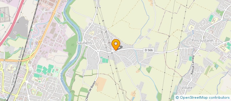 localisation de l'entreprise SCI PEYROLAND  SAUBENS