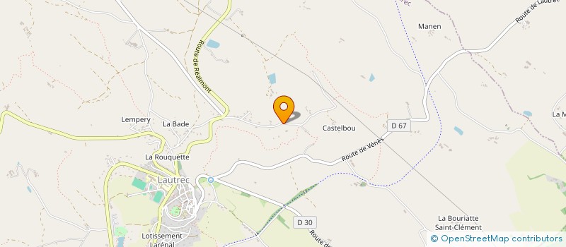 localisation de l'entreprise SCI PEYROLE  LAUTREC