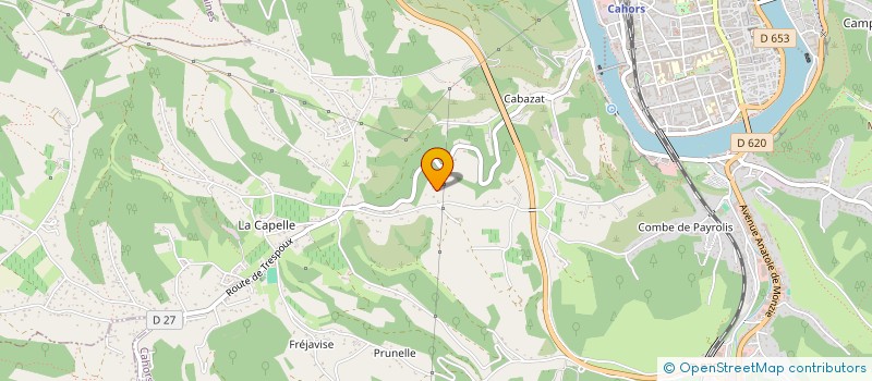 localisation de l'entreprise SCI PEYROLIS  CAHORS