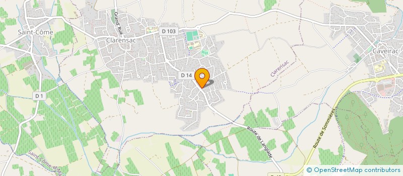 localisation de l'entreprise SCI PEYROLLE  CLARENSAC