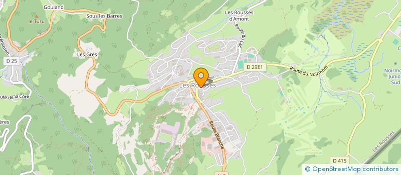 localisation de l'entreprise SCI PEYRON  LES ROUSSES