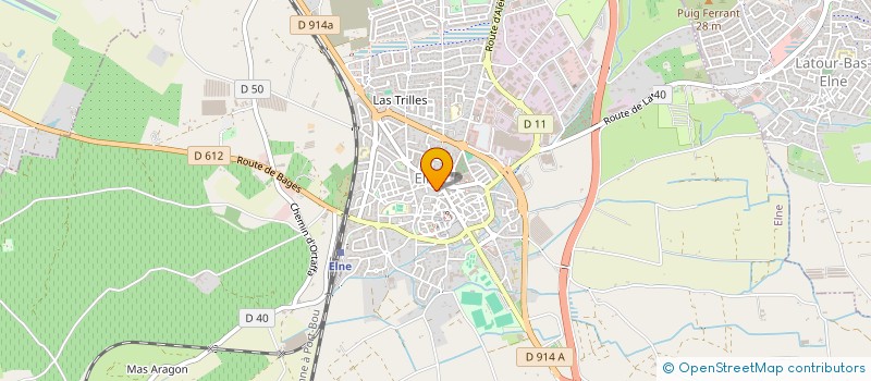localisation de l'entreprise SCI PEYROUNELS  ELNE