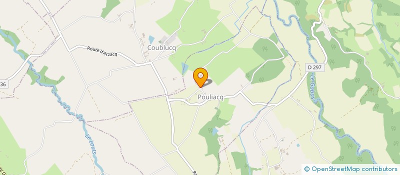 localisation de l'entreprise SCI PEYROUTAN  POULIACQ