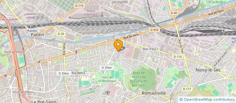 localisation de l'entreprise SCI PEYRUDDES à PANTIN
