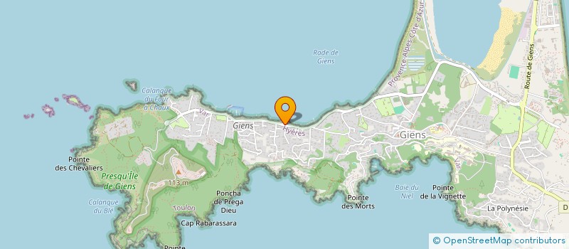 localisation de l'entreprise SCI PEYSSELON PAT à HYERES