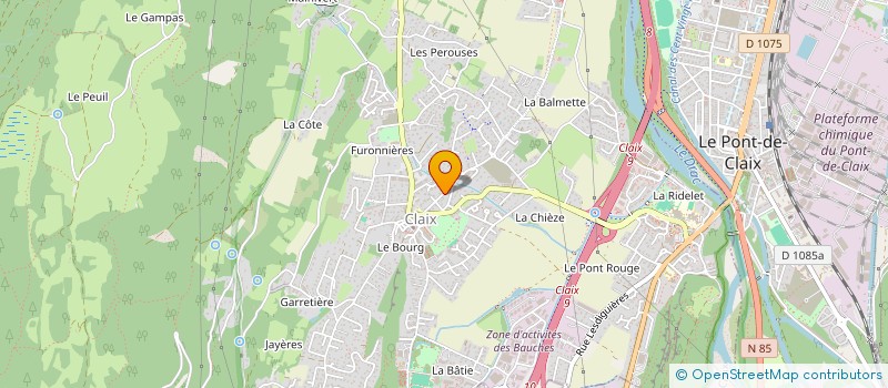 localisation de l'entreprise SCI PEYSSON  CLAIX