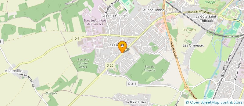 localisation de l'entreprise SCI PEZE-GRAF à VERNOUILLET