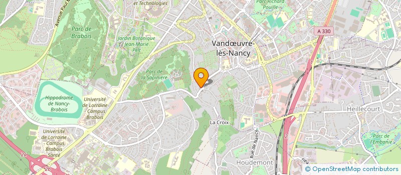 localisation de l'entreprise SCI PEZET GIBBE  VANDUVRE-LES-NANCY