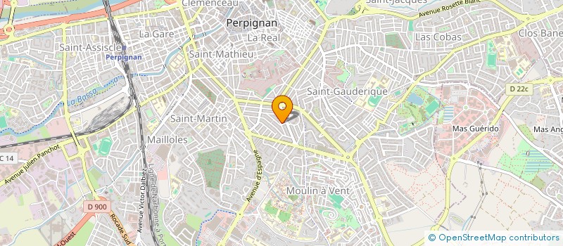 localisation de l'entreprise SCI PEZIERES  PERPIGNAN