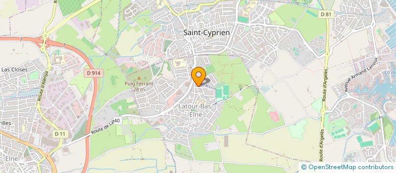 localisation de l'entreprise SCI PEZIN I  LATOUR-BAS-ELNE