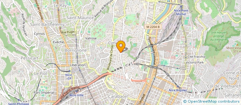 localisation de l'entreprise SCI PEZRON à NICE