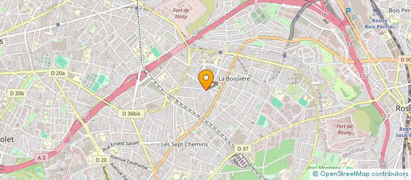 localisation de l'entreprise SCI PEZZILLO à MONTREUIL