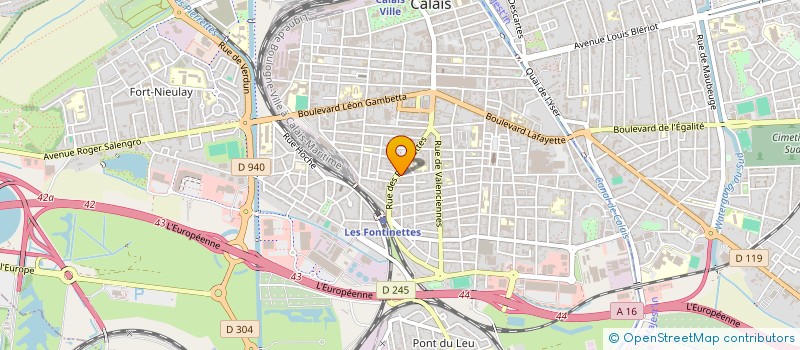 localisation de l'entreprise SCI PEZZO-CARDO  CALAIS