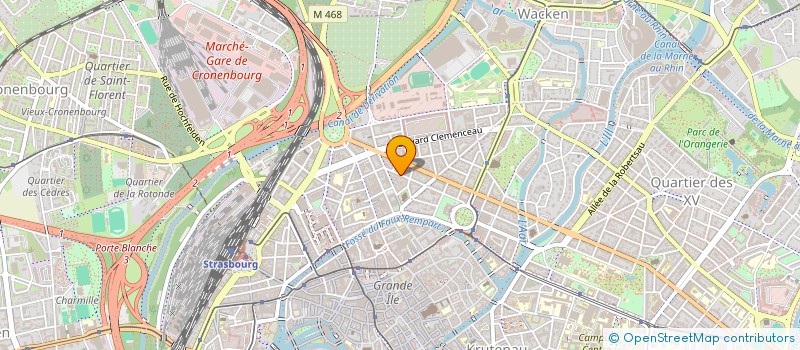 localisation de l'entreprise SCI PF 13  STRASBOURG