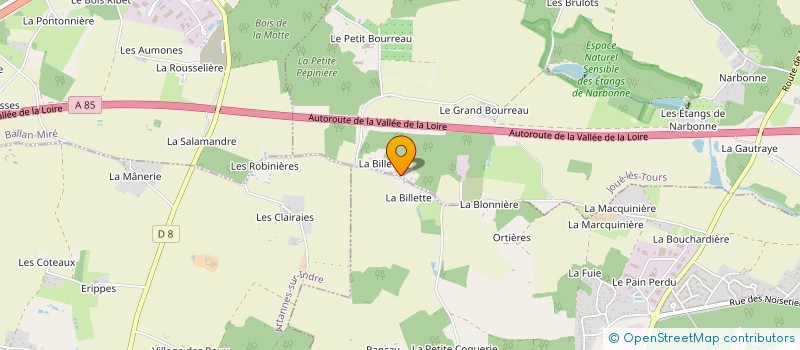 localisation de l'entreprise SCI PF 71 - SF 72  JOUE-LES-TOURS