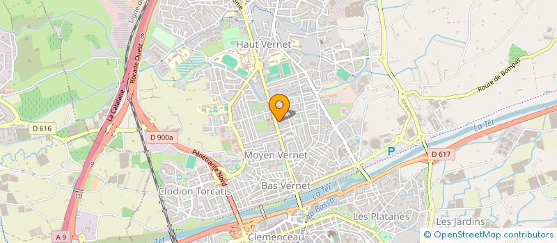 localisation de l'entreprise SCI PF  PERPIGNAN