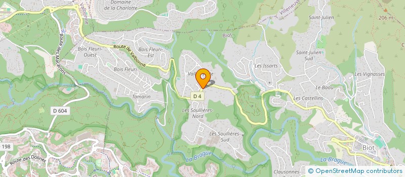 localisation de l'entreprise SCI PF IMMO  BIOT