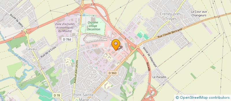 localisation de l'entreprise SCI PF IMO  PONT-SAINTE-MARIE