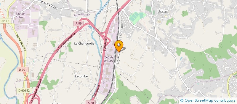 localisation de l'entreprise SCI PF INVEST  USSAC