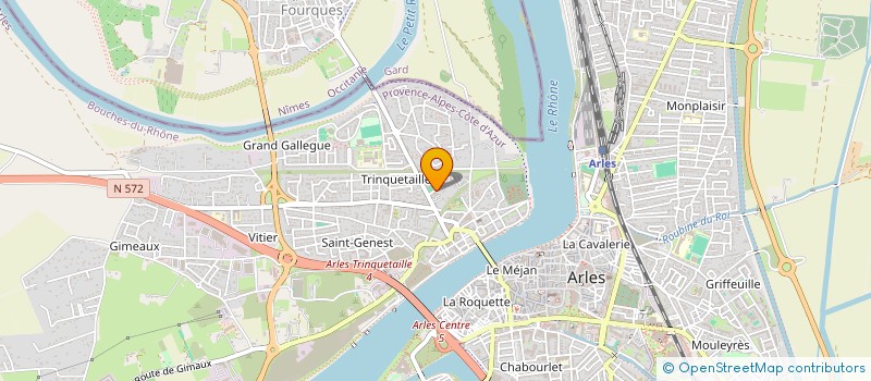 localisation de l'entreprise SCI PF2B à ARLES