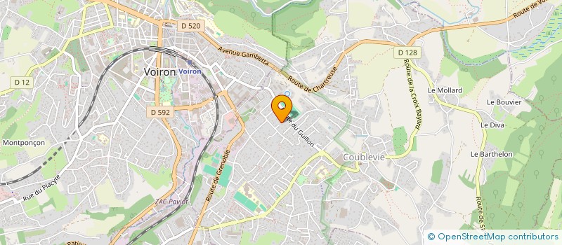 localisation de l'entreprise SCI PF7  COUBLEVIE