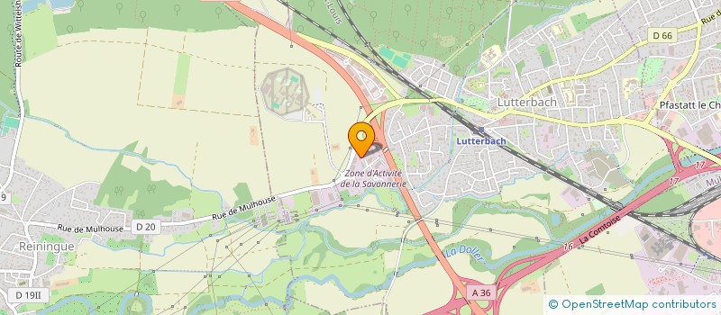 localisation de l'entreprise SCI PFASTATT 243056  LUTTERBACH