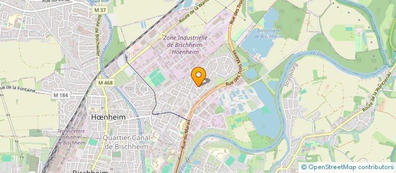 localisation de l'entreprise SCI PFB  HNHEIM