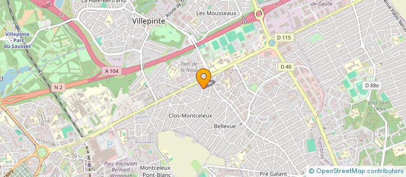 localisation de l'entreprise SCI PFC IMMO à VILLEPINTE