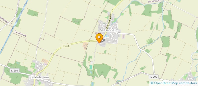 localisation de l'entreprise SCI PFEMMERT  SAASENHEIM