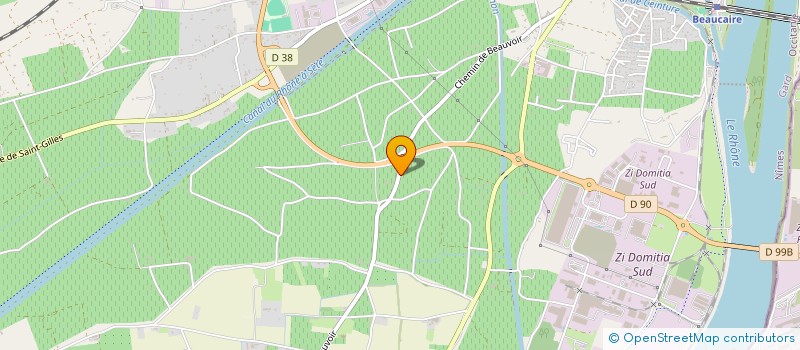 localisation de l'entreprise SCI PFH  BEAUCAIRE