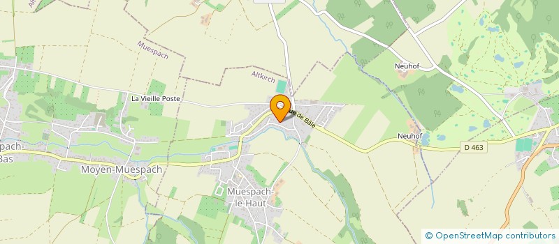 localisation de l'entreprise SCI PFK  MUESPACH-LE-HAUT