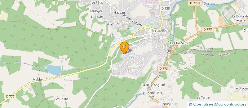 localisation de l'entreprise SCI PFM  LA GACILLY