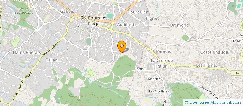 localisation de l'entreprise SCI PFM à SIX-FOURS-LES-PLAGES