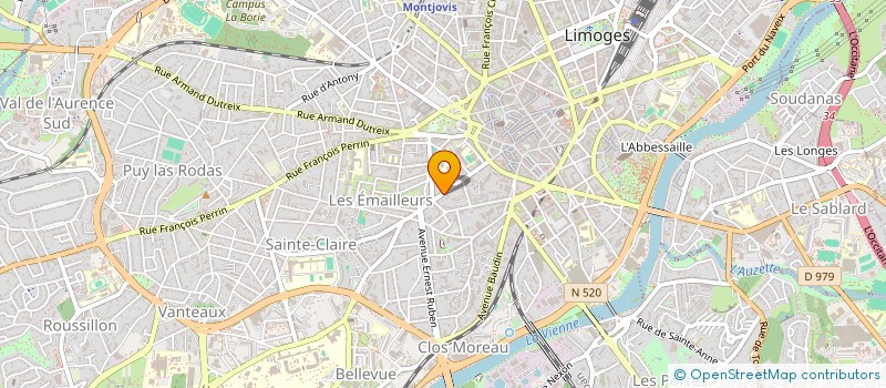 localisation de l'entreprise SCI PFM à LIMOGES