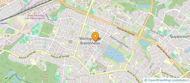 localisation de l'entreprise SCI PFM 78  MONTIGNY-LE-BRETONNEUX