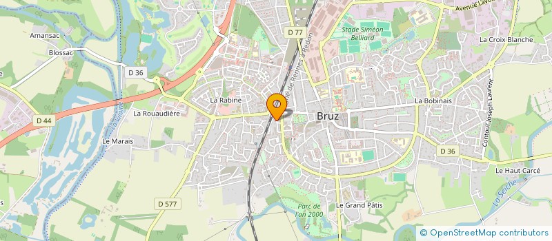 localisation de l'entreprise SCI PFM LA MONNIAIS  BRUZ