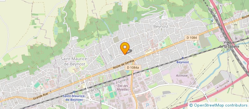localisation de l'entreprise SCI PFP à MIRIBEL