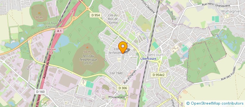 localisation de l'entreprise SCI PFSO  LIBERCOURT