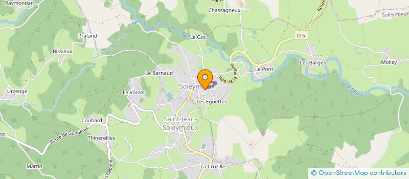 localisation de l'entreprise SCI PFV  SOLEYMIEUX