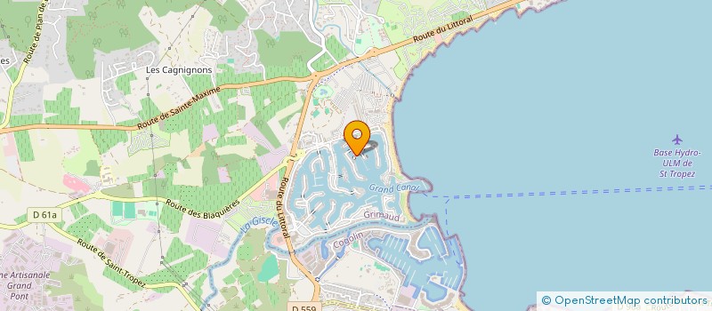 localisation de l'entreprise SCI PG DENT à GRIMAUD
